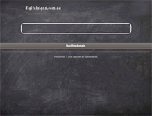 Tablet Screenshot of digitalsigns.com.au